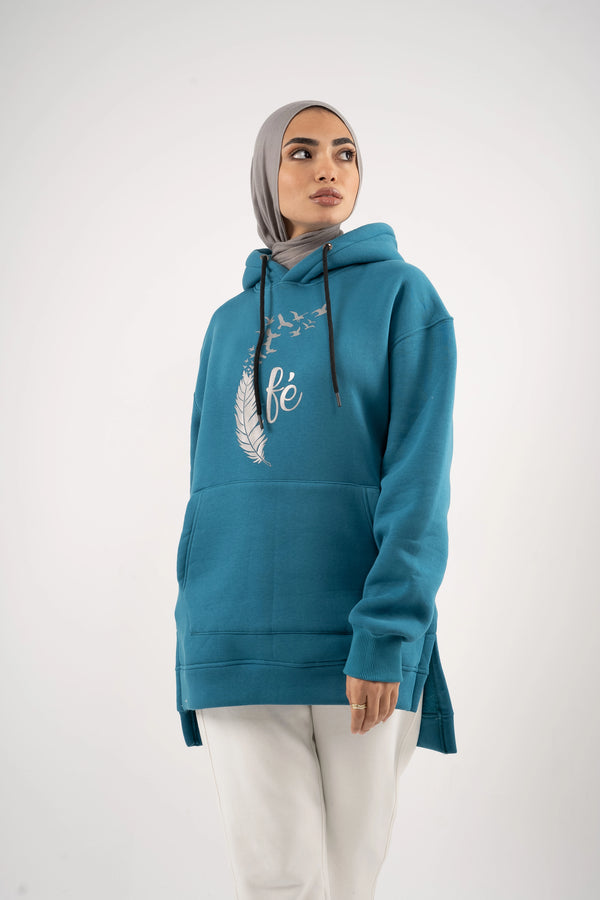 Reflected Feather Hoodie